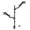 Skill Tech SH 80 C024 Vertical Dual Monitor Gas-Spring Pole Deskmount