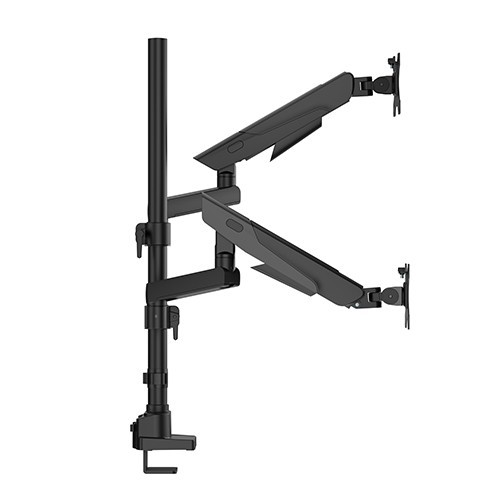 Skill Tech SH 84 C024 Vertical Dual Monitor Gas-Spring Pole Deskmount