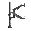 Skill Tech SH 84 C024 Vertical Dual Monitor Gas-Spring Pole Deskmount