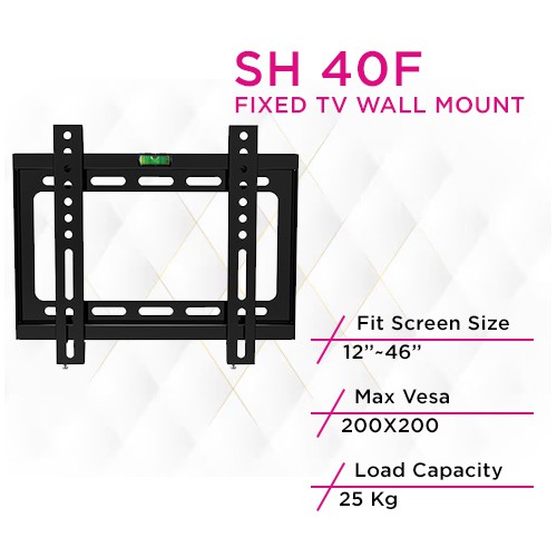Skill Tech SH 40F Low Cost Fixed TV Wall Mount