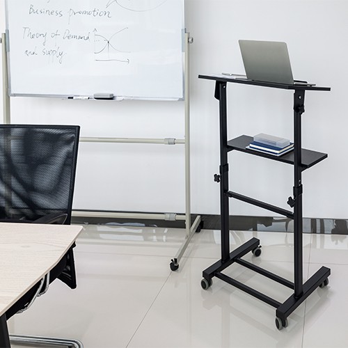 Skill Tech WST 01A Free Standing Height Adjustable Multi-Purpose Mobile Workstation Ergonomic Mount