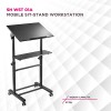 Skill Tech WST 01A Free Standing Height Adjustable Multi-Purpose Mobile Workstation Ergonomic Mount