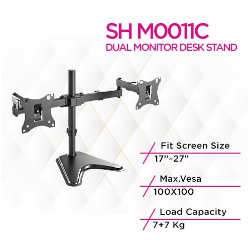 Skill Tech SH M0011C Economy Dual Monitor Stand
