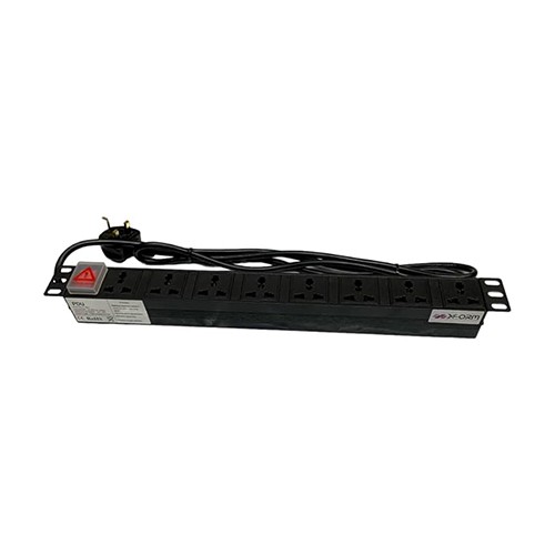 8-Way Metal PDU with Universal Sockets – 1.8M UK Plug