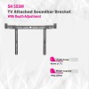BLUETEK SB 55 UNIVERSAL SOUND BAR BRACKET TV STAND ATTACHED