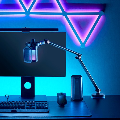 Skill Tech MDS16-1L Microphone Table Stand With RGB Light