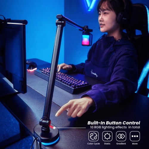 Skill Tech MDS16-1L Microphone Table Stand With RGB Light