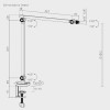 Skill Tech MDS16-1L Microphone Table Stand With RGB Light