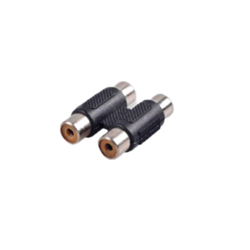 Dual RCA Female to Female Audio Video Cable Connector Jointer Adapter