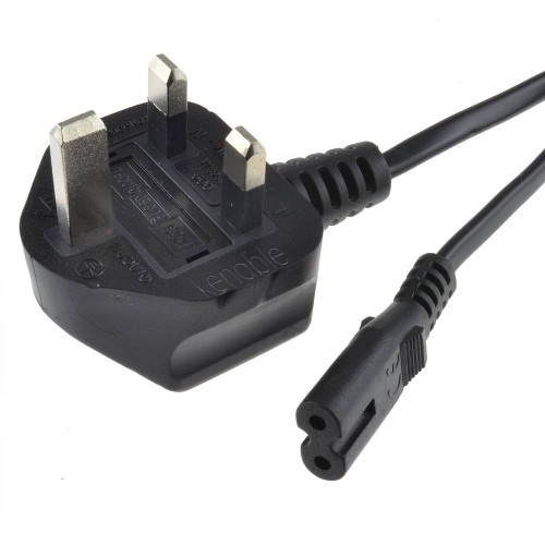 QPower C7 2Pin Power Cord (UK 3Pin to C7)