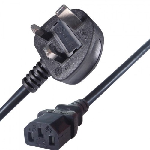 QPower PC Power Cord (UK 3Pin to C13)