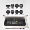 Table Sockets with Retractable Cover (Silver)