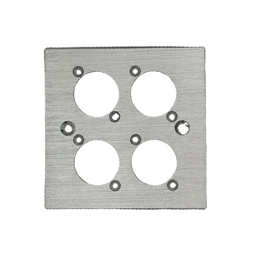 Steel Faceplate For Four Chassis 3x3