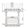 حامل حائط فيديو سريع الفك SH-VW600 من Skill Tech
