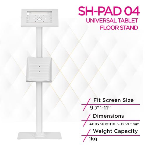 Skill Tech SH PAD 04 Anti-Theft Kiosk Tablet Stand