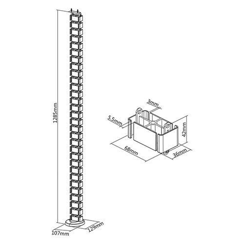 Skill Tech CC10-1 Cable Management Spine