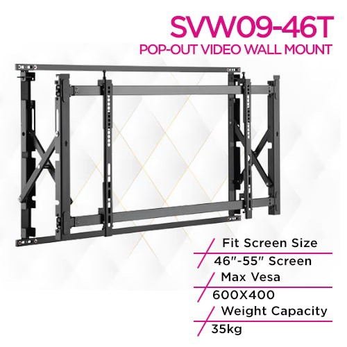 Skill Tech SVW09-46T Super Slim Video Wall Mount
