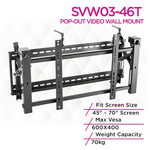 Skill Tech SVW03-46T Pop-Out Video Wall Mount
