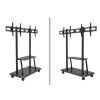Skill Tech SH 02VFS Dual Display Screen Video Wall Cart