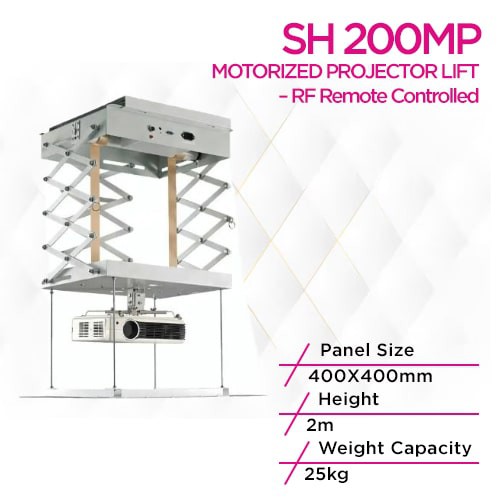 Skill Tech SH 200MP Motorized Projector Lift – RF Remote...