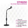 Lecxo STM8250 Mic Stand Table Round Base