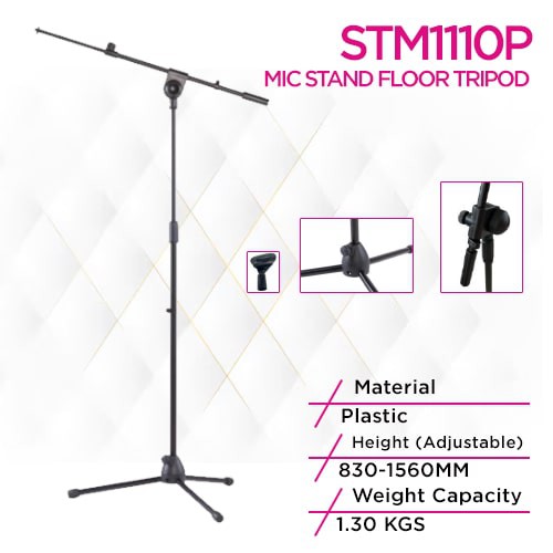 Lecxo STM1110P Mic Stand Floor Tripod