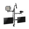 SKILL TECH SH MDS10 Dual Monitor Studio Setup – 17" to 32", 9+9KG, Complete AV Solution