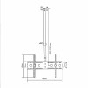 SKILL TECH CB 04 32"-70" Telescopic TV Ceiling Mount | 30KG Load | VESA 600x400