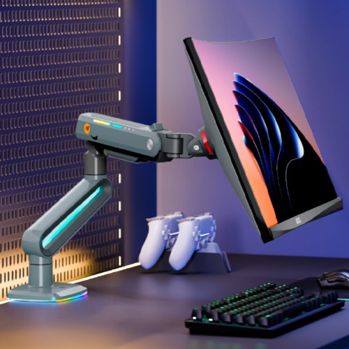 ذراع شاشة الألعاب North Bayou NB V7 RGB باللون الأزرق البحري – 32 بوصة إلى 60 بوصة