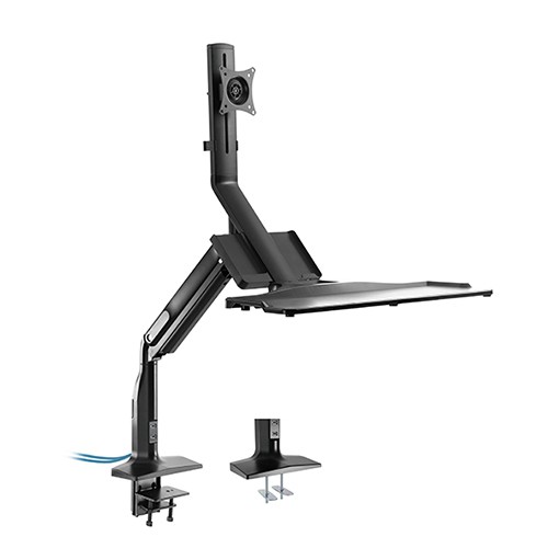 Skill Tech SHS 21 C01 Gas Spring Sit-Stand Monitor...