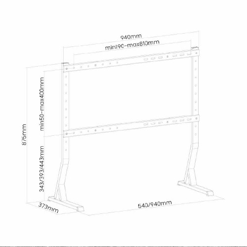 Skill Tech SH 4290B Heavy Duty Tabletop TV Stand