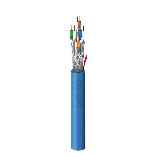 كابل BELCAB B17860ENS-BU CAT6، 4 أزواج، 23AWG، محمي