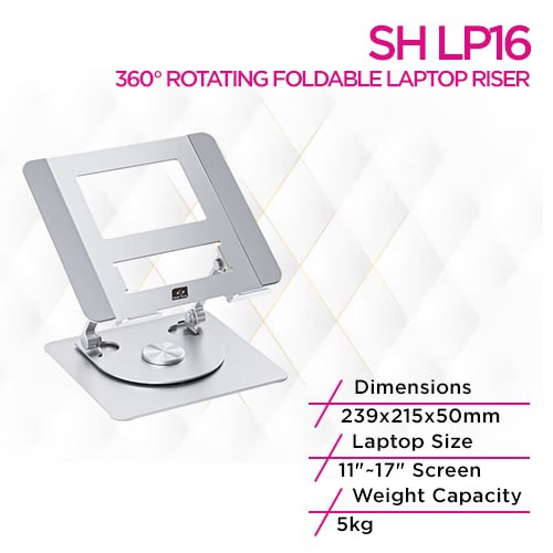 Skill Tech SH LP16 360° Rotating Foldable Laptop Riser