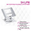 Skill Tech SH LP16 360° Rotating Foldable Laptop Riser