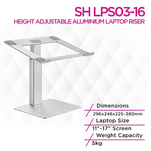 Skill Tech SH LPS03-16 Height Adjustable Aluminium Laptop...