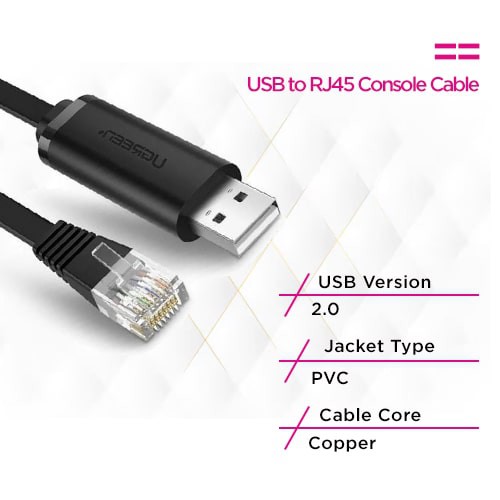 كابل وحدة التحكم UGREEN USB إلى RJ45