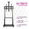 Skill Tech SH 75B FS Economy Tv Trolley Stand , TV Cart
