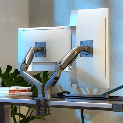 NB F160 Dual Monitor Ergonomic Arm