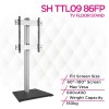 Skill Tech SH TTL09 86FP Heavy-Duty Interactive Display TV Stand