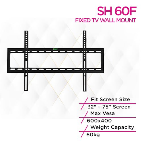 حامل تلفزيون ثابت اقتصادي Skill Tech SH 60F على الحائط