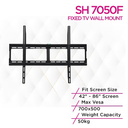 حامل حائط ثابت للتلفزيون LED/منحني من Skill Tech SH 7050F