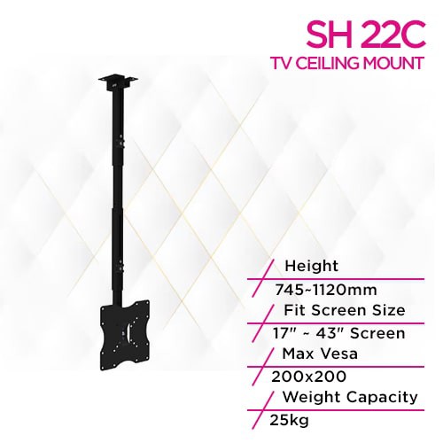 Skill Tech SH 22C Telescopic Lcd TV Ceiling Mounts