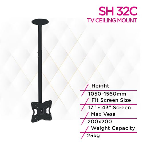 Skill Tech SH 32C Telescopic Lcd TV Ceiling Mounts