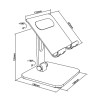 حامل ألواح لوحية قابل للتعديل من Skill Tech SH PAD-07-2