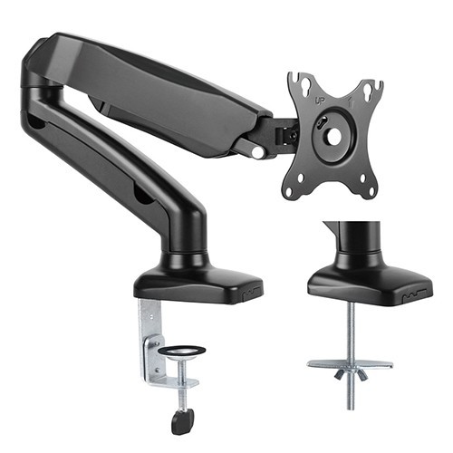 Skill Tech SH 130 C012 Single Monitor Pole-Mounted Gas Spring Monitor Arm