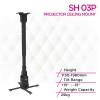 Skill Tech SH 03P Heavy-Duty Projector Ceiling Mount (Pitched Or Flat)