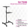 Skill Tech SH TS08 Steel Adjustable Projector & Laptop Trolley