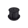 Belcon TS80-Black Round Desktop Socket with USB Charger