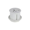 Belcon TS80-White Round Desktop Socket with USB Charger