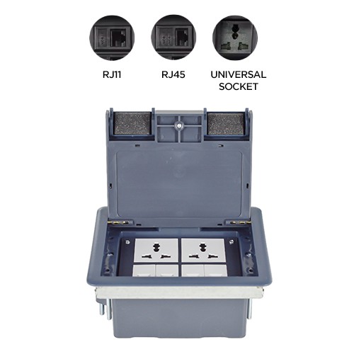 Belcon FS224 Flip Up Floor Socket / Floor Box